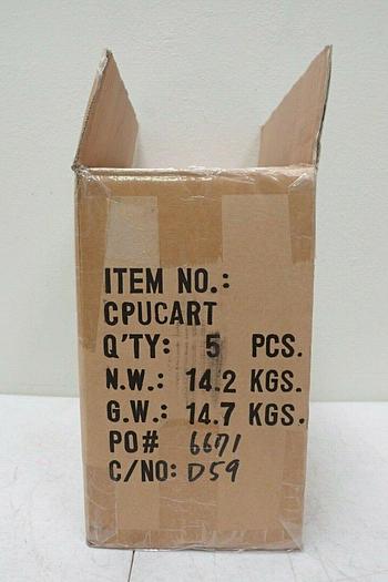 Used Case of 5 esi Ergonomic Solutions 60607-00B Black Finish CPU Carts