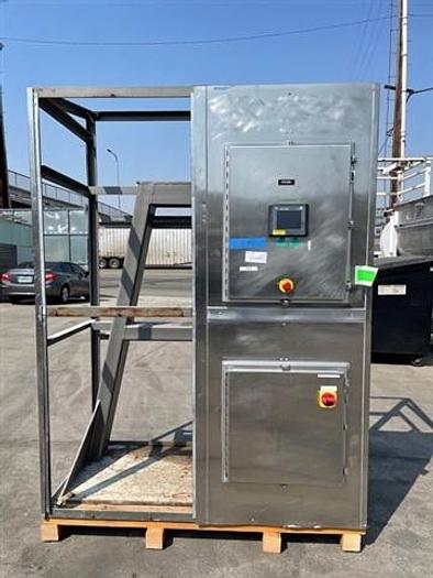 Used 30 CU. FT. GEMCOMATIC SLANT CONE BLENDER WITH DRUM LIFT - S/S