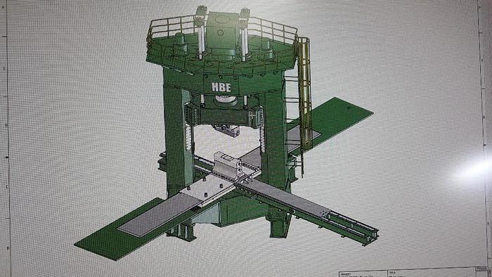 Used Press Forging Open Die Hydraulic HBE Korean