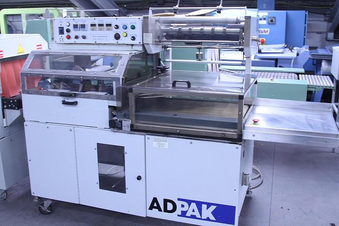 Used Adpak EFK250 Automatic L-Sealer with  Heat Tunnel