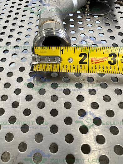 Used Burkert  00462610 Solenoid Valve 1/2 PTFE w/ Threaded to 1/2" NPT Fitting 145 PSI