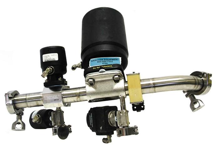 Used ITT Pure-FLO Manifold & Sanitary Diaphragm Valves 1.5"-AP1506 .5"-AP0509 (6766)W