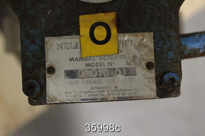 Used Neles Jamesbury 6" Hand Operated Wafer Sphere Butterfly Valve, 815L 11 3600 MT #35998