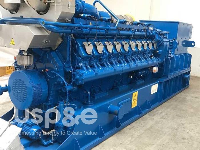 Used 2 MW 2014 Used MWM TCG2020V20 Natural Gas Generator USP009443