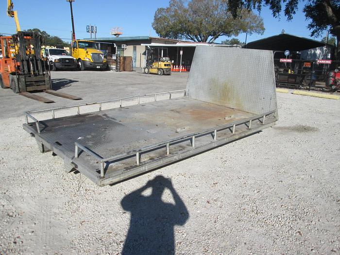 Used 8'x12' Aluminum Tred Plate Flat Bed Truck Body
