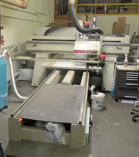 Used 2002 KOMO VF 512 ROUTER WITH GE FANUC SERIES 210-i-M CNC CONTROL