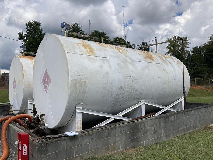Used Used approximately 15,000 gallon carbon steel horizontal single walled fuel tank