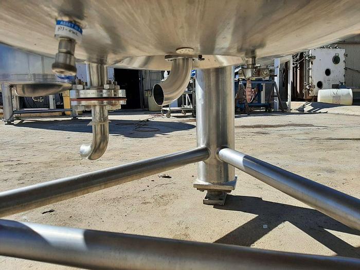 Used Reactor, 396 Gallon, 316L S/st, Jkt, 50 PSI, Precision #S744214