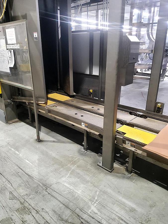 Used Busse / SJI Automatic High Level Bulk Container Depalletizer, Model W3002