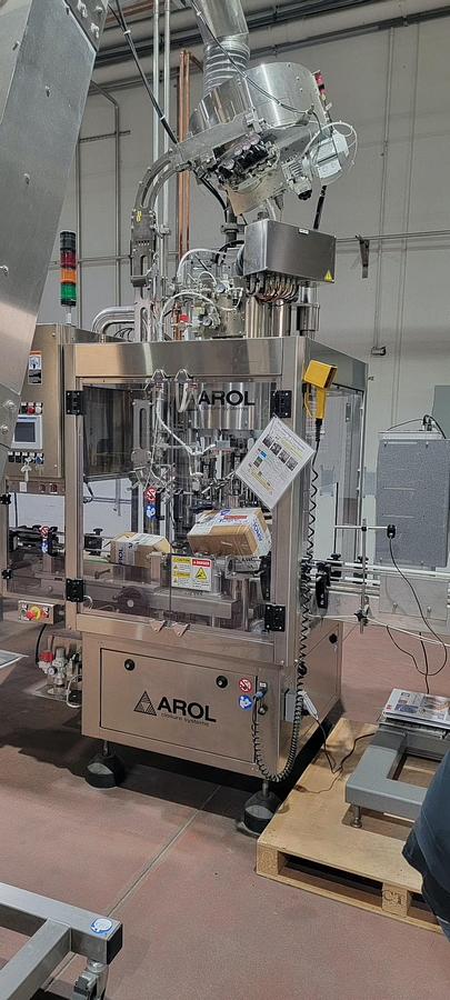 Used AROL 3-Head Rotary ROPP Aluminum Capper