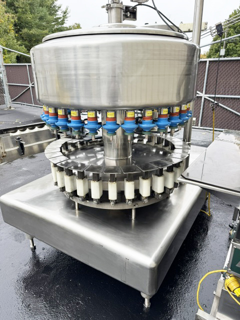 Used Filler Specialties 30/10 Mono-Block Bottle Filler-Capper with Waterfall Style Cap Sorter-Feeder