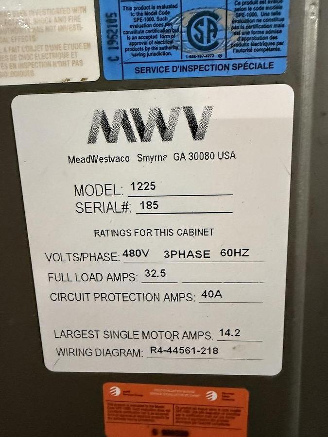 Used MeadWestvaco (now Westrock) Carton Packer