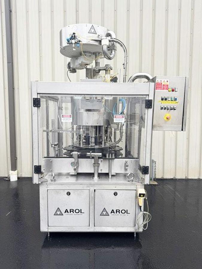 Used AROL 12-Head Freestanding Plastic Screw Capper