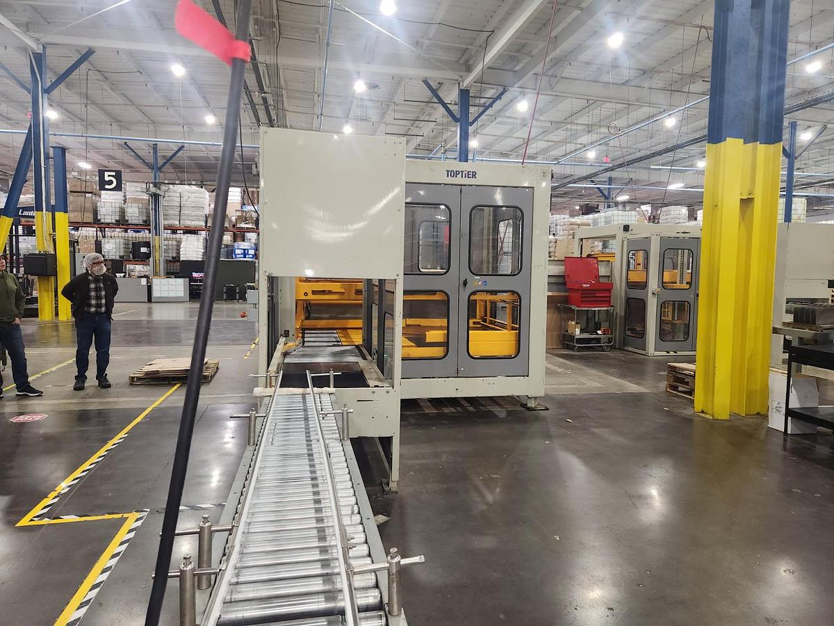 Used Toptier Case Palletizer Floor Level Infeed