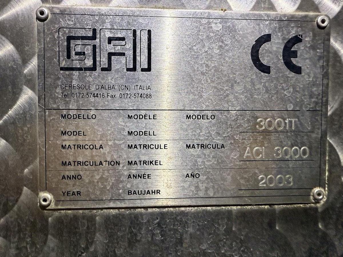 Used GAI 16Valve Triblock Bottle Sparger, Filler & Corker with Cork Feed System