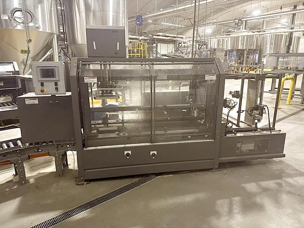 Used PEARSON CE25 Case Erector - Case Former with Nordson ProBlue 7 Hot Glue System, Year 2015