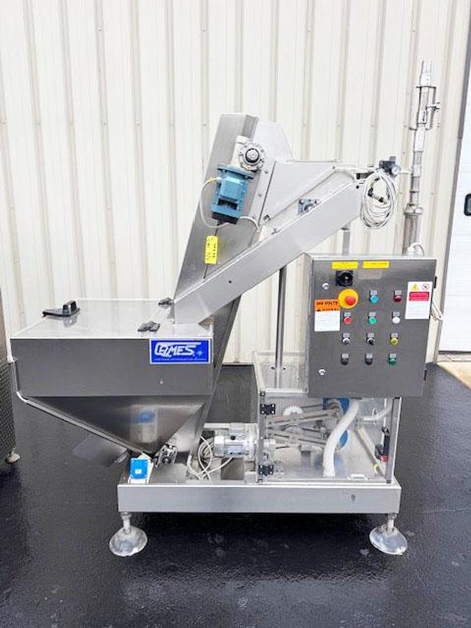Used GAI 16Valve Triblock Bottle Sparger, Filler & Corker with Cork Feed System