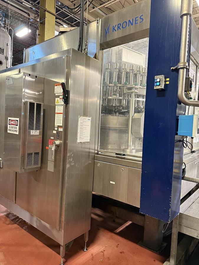 Used used Krones 32 Valve Can Filler / Ferrum 5 Head Seamer