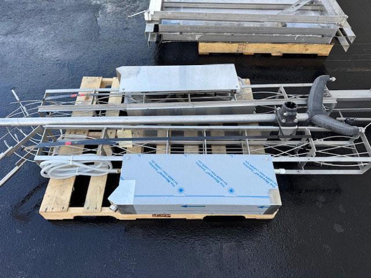 Used Cask ACSV6 Beverage Canning Line with (6) Head Can Fill, Seamer and V3 Depalletizer