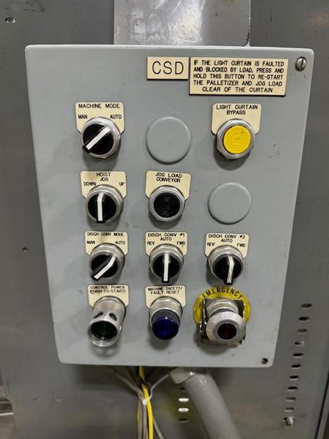 Used Used Alvey Automatic High Speed Case Palletizer, model 881