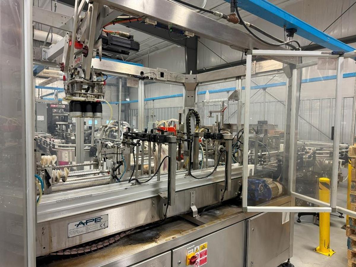 Used GAI 8032A Bier Monobloc Rinser-Filler-Crowner-ROPP Capper