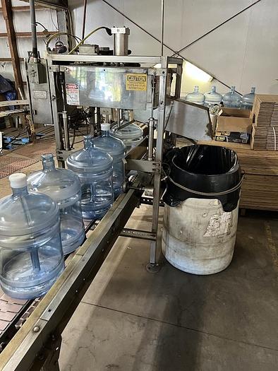 Used COMPLETE CAP SNAP 5 GAL WATER BOTTLING LINE - 800 BPH AUTOMATIC WASHING-FILLING-CAPPING