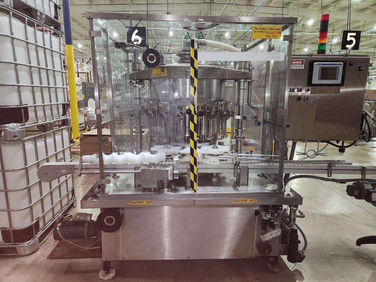 Used IMA 18 Valve Piston Filler model Farmomac F370