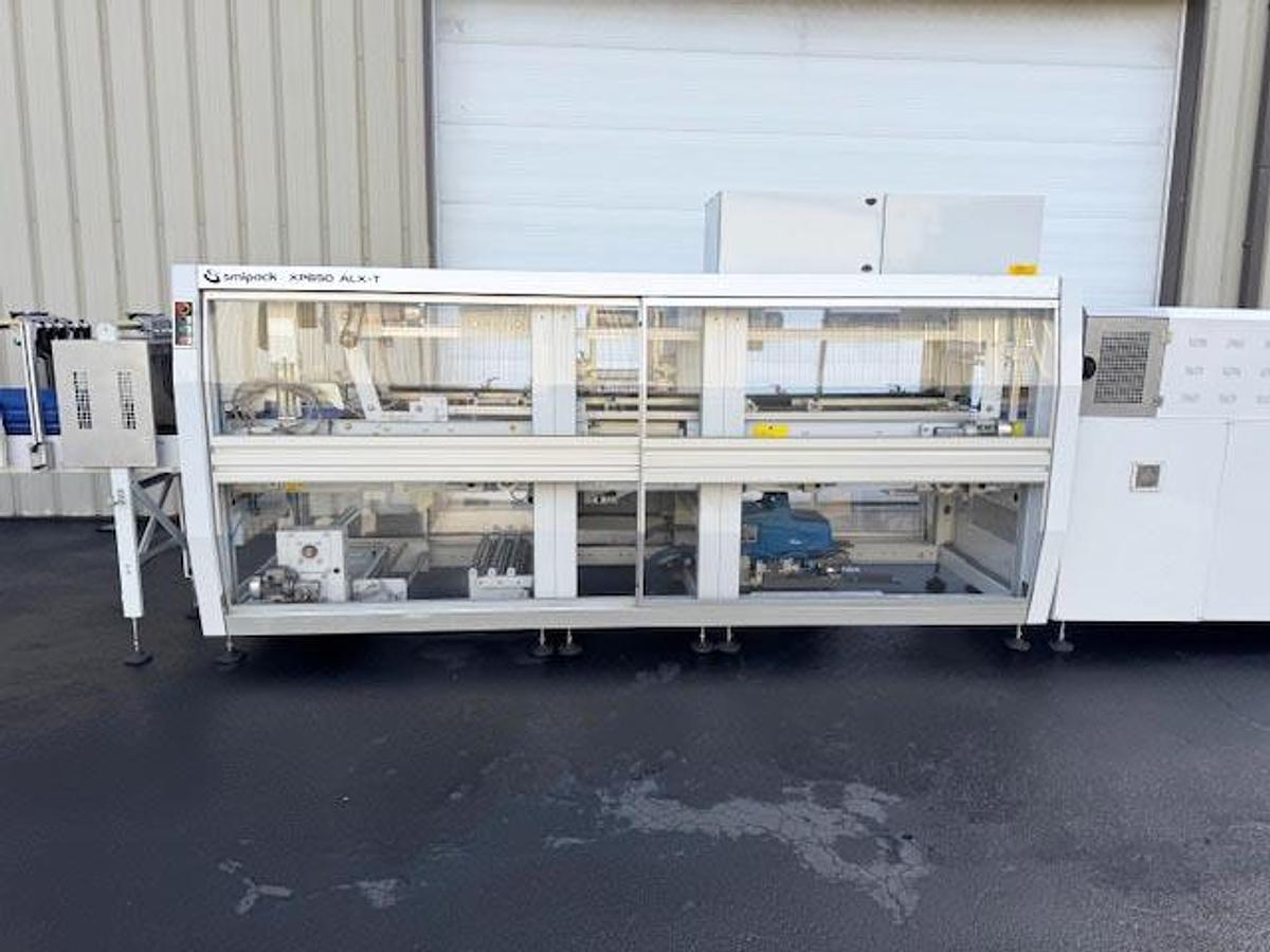 Used SMIpack Automatic Overlap Shrink Wrapper + Tray Former + Laner