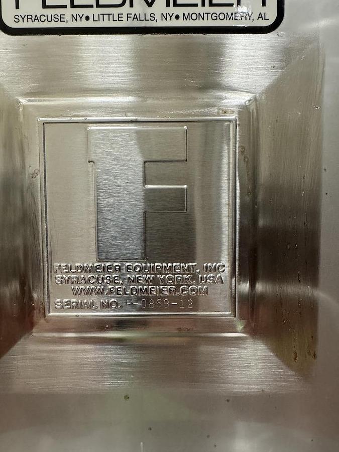 Used Feldmeier 15,000 Gallon Vertical Mix Tanks, 316L Stainless Steel