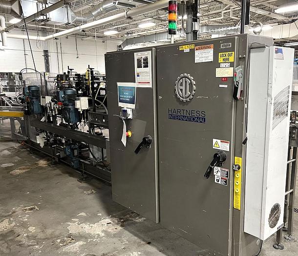 Used Hartness Case Packer Tray Packer Hartness Model 835 Flex Case Packer Tray Packer with Servo Laner