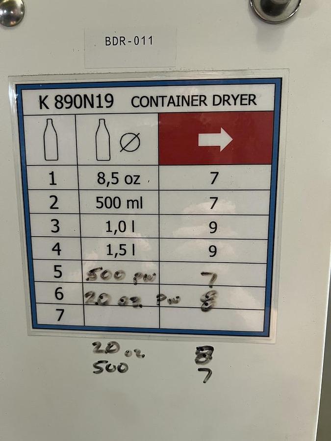 Used Complete used Krones 54,000 BPH Water Bottling Line, Year 2017