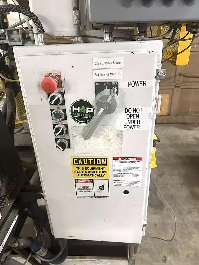 Used SWF Automatic Tray Former - Tray Erector 1T6K with Nordson 3100 Glue System