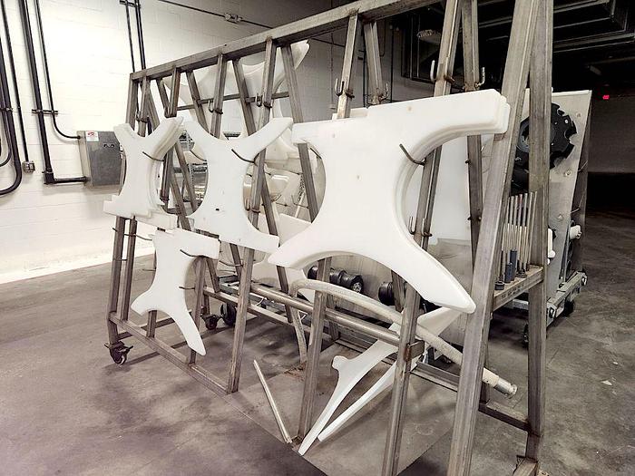 Used Packaging Dynamics 40 Valve Rotary Liquid Bottle Filler with DTM 12 Head Capper