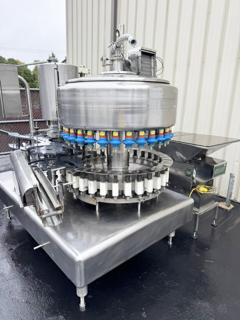 Used Filler Specialties 30/10 Mono-Block Bottle Filler-Capper with Waterfall Style Cap Sorter-Feeder