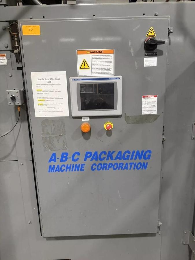 Used ABC Packaging Automatic Bulk Depalletizer, Low Level Model 108