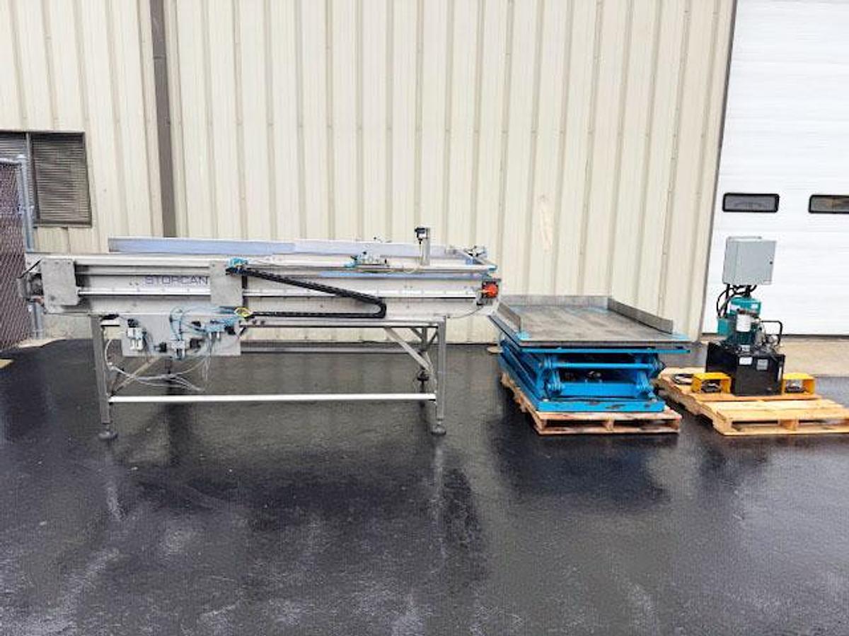 Used STORCAN Semi-Automatic Depalletizer