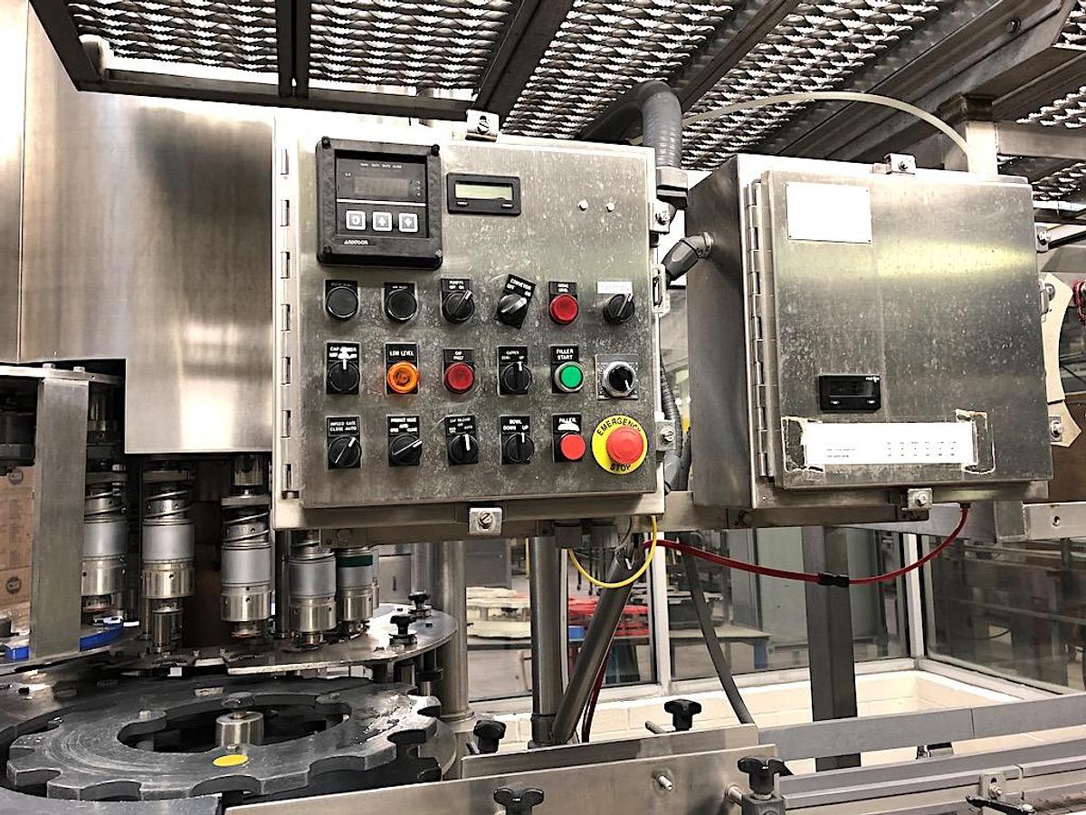 Used Federal Bottle Filler model 42/14 with IPEC Plastic Screw Capper