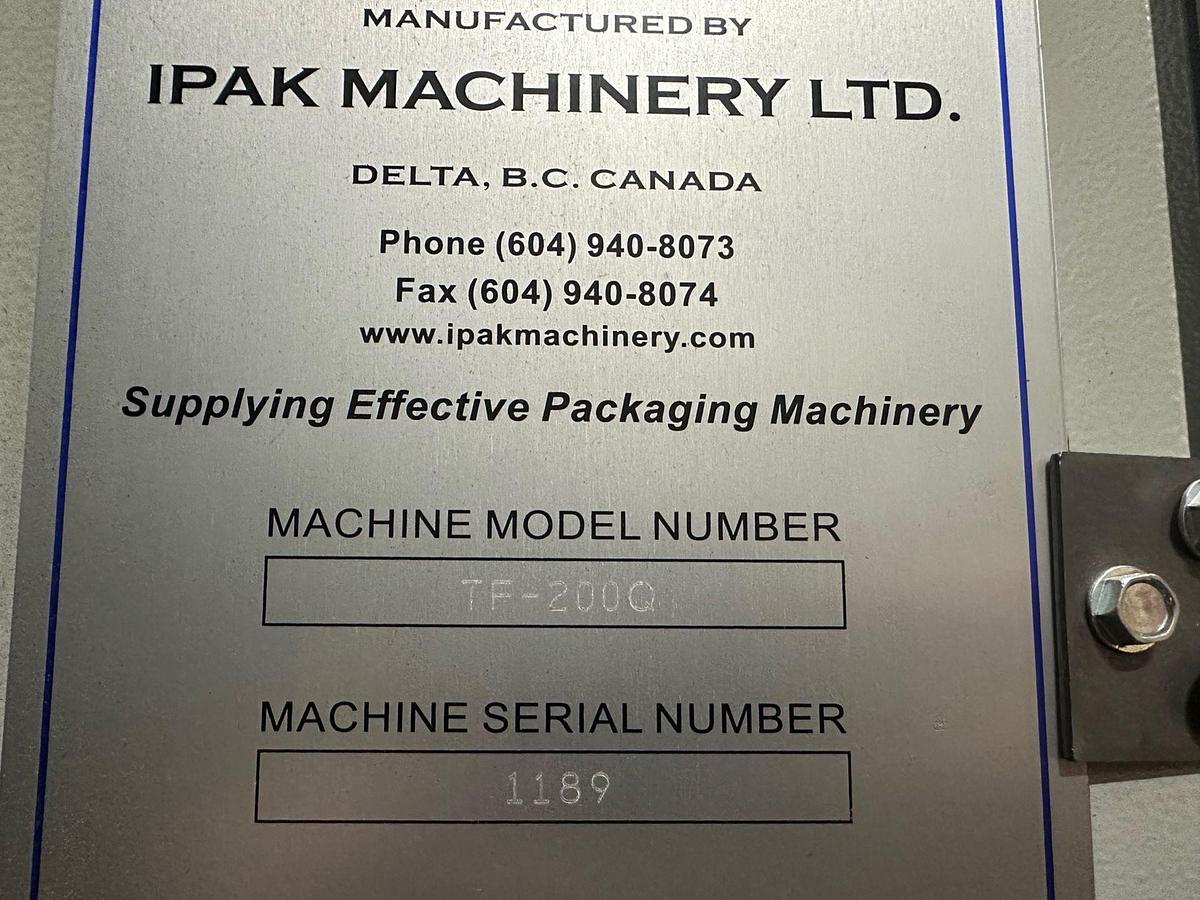 Used iPak Fully Automatic Tray Former, Model TF-200Q Tray Former