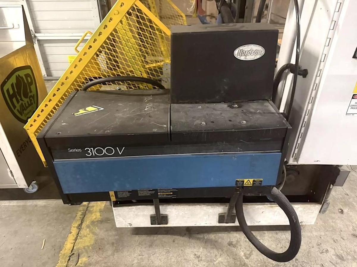 Used SWF Automatic Tray Former - Tray Erector 1T6K with Nordson 3100 Glue System