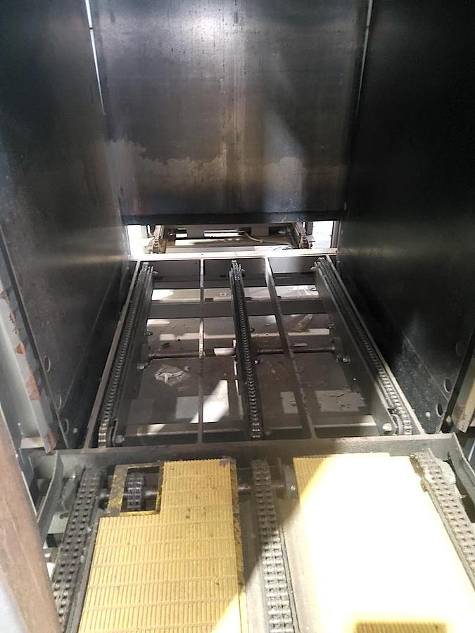 Used Busse / SJI Automatic High Level Bulk Container Depalletizer, Model W3002