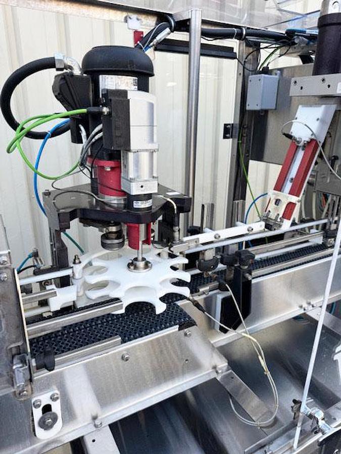 Used Cask ACSV6 Beverage Canning Line with (6) Head Can Fill, Seamer and V3 Depalletizer