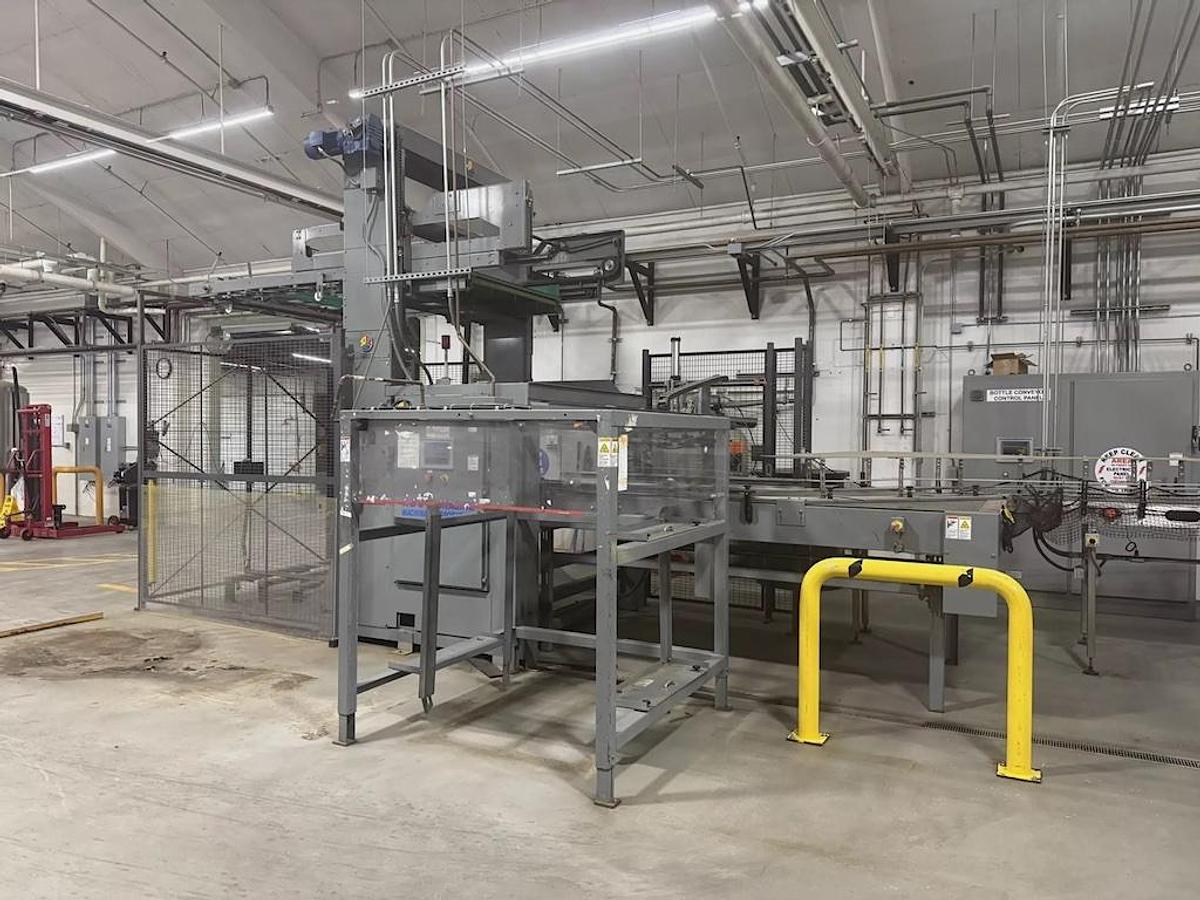 Used ABC Packaging Automatic Bulk Depalletizer, Low Level Model 108