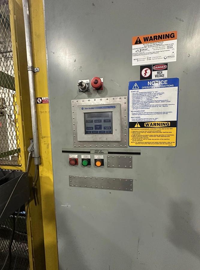 Used Columbia Case Palletizer, Low Level Model FL150