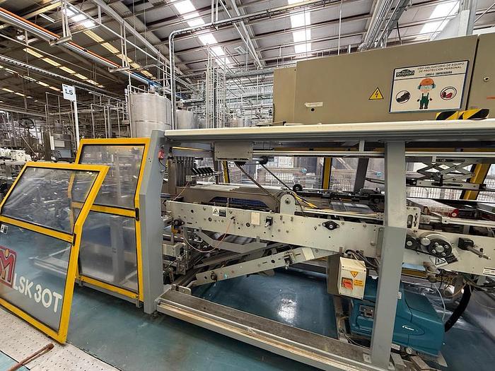 Used Complete Beverage Can Line with 40v Crown Bevcorp Can Filler / Angelus Seamer