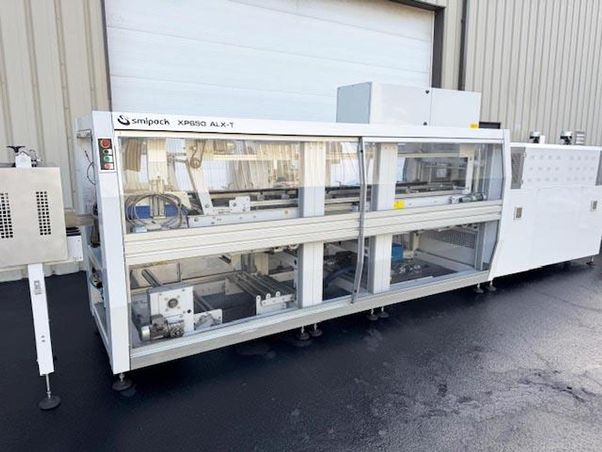 Used SMIpack Automatic Overlap Shrink Wrapper + Tray Former + Laner