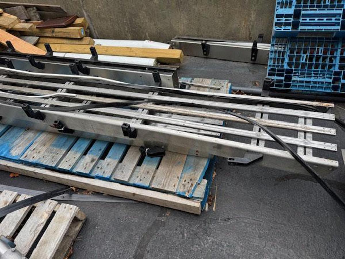 Used 14-Inch Wide Stainless Steel Accumulation Conveyor