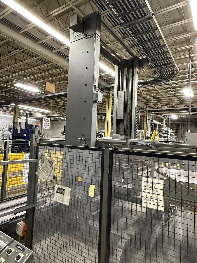 Used Priority One Automatic Bulk Container Depalletizer - Low Level