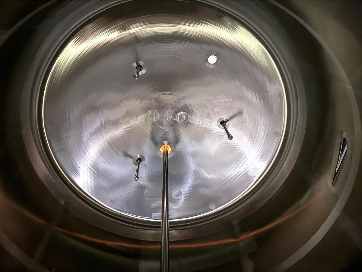 Used Feldmeier Equipment 6,500 Gallon Vertical Mix Tank, 316L Stainless Steel