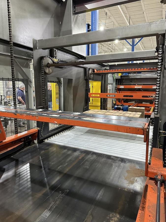 Used Columbia Low Level Case Palletizer, Model FL3000, Mfg’d 2018