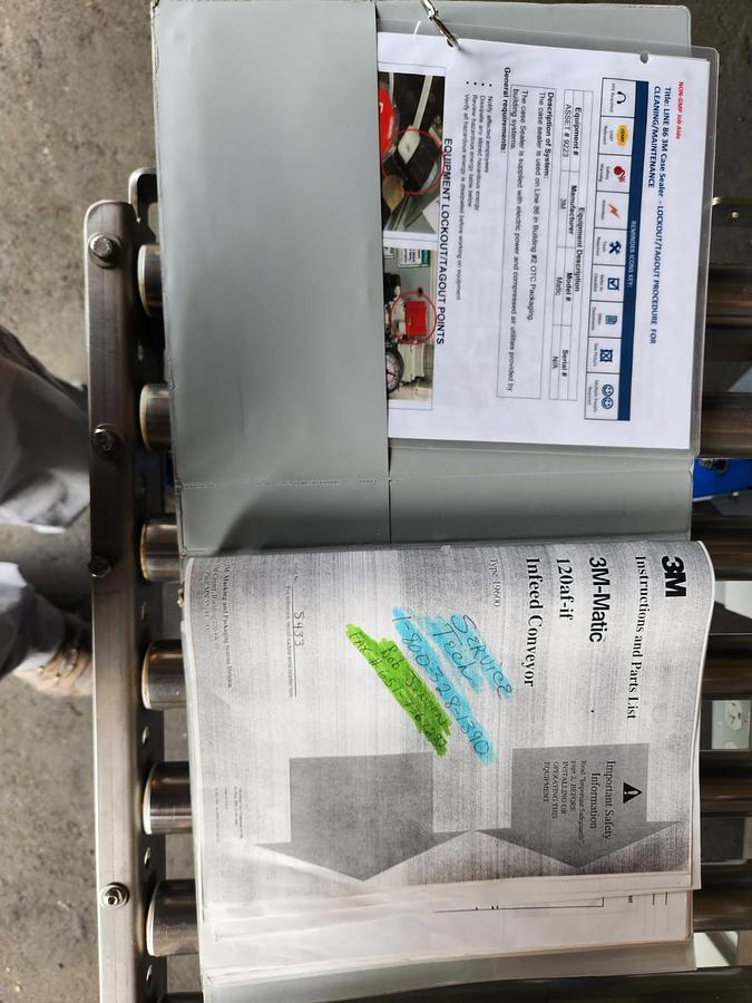 Used 3M-Matic Automatic Case Sealer 2” Top Tape